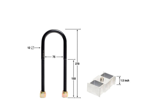 Rear 1.5" Lowering Block Kit