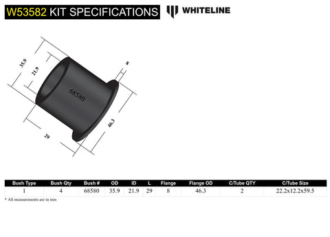Front Lower Control Arm Bush Kit (Front)