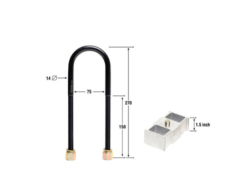 Rear 1.5" Lowering Block Kit