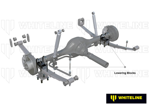 Rear - 2.0" Lowering Block Kit (75mm)