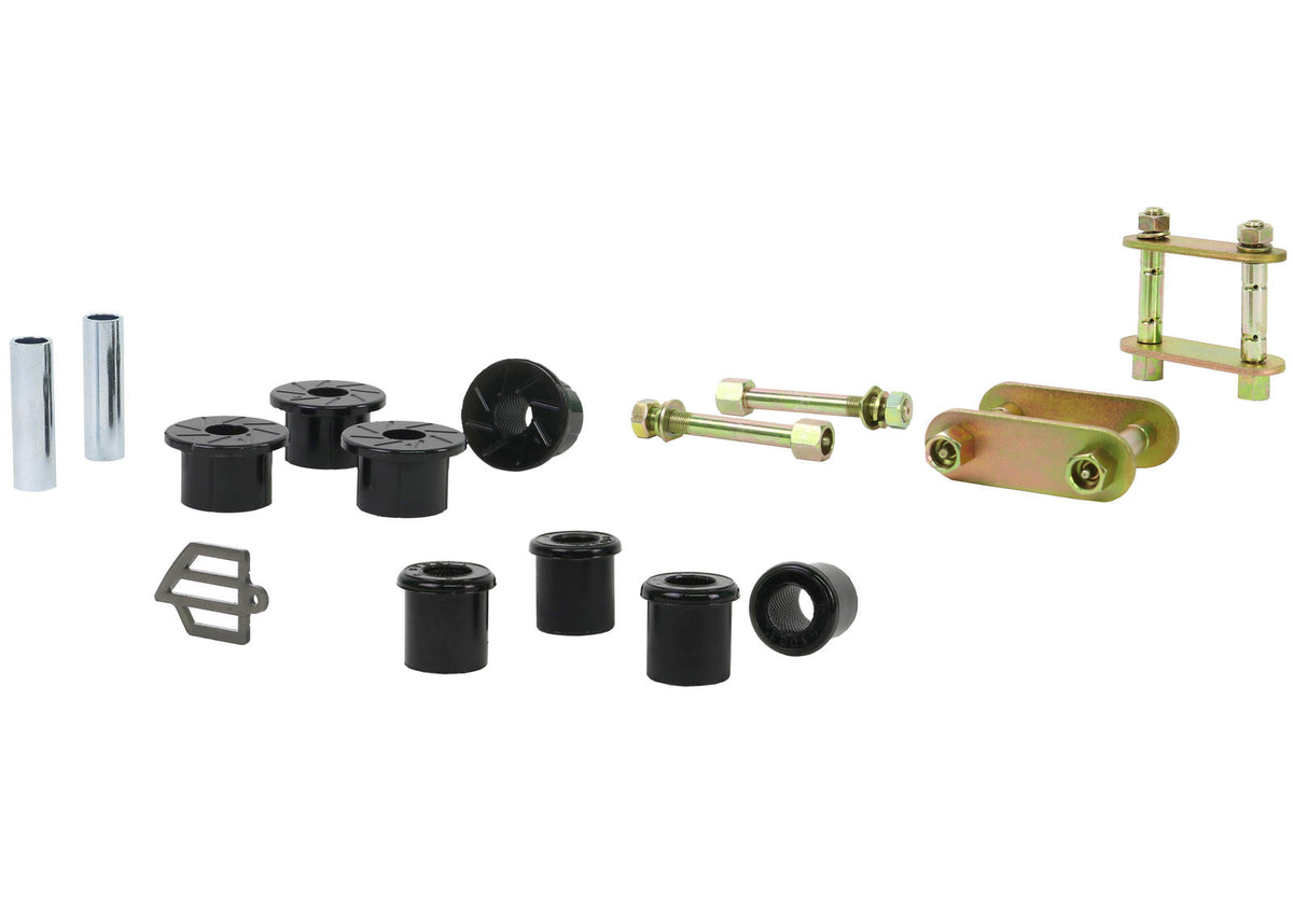 WEK117 - Rear Greasable Shackle and Bush Kit for HOLDEN RODEO 4WD 2003-2008 - RODEO RA 4WD