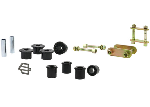 WEK117 - Rear Greasable Shackle and Bush Kit for ISUZU RODEO 2WD 2002-2012 - RODEO TFR 2WD