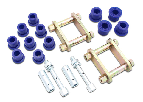 Rear Greasable Shackle and Bushing Kit for NISSAN NAVARA 2015-on NP300 4WD Single &amp; King Cab (Leaf Spring Rear)
