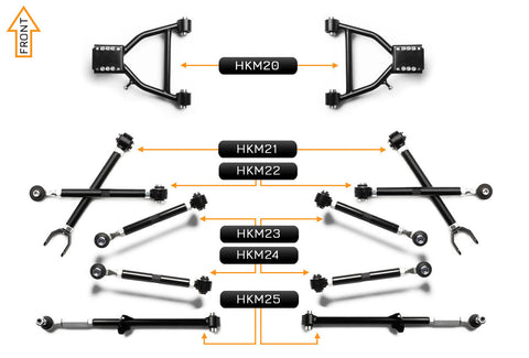 V2 PRO Arm Kit - Mazda MX5 NC (Front & Rear)