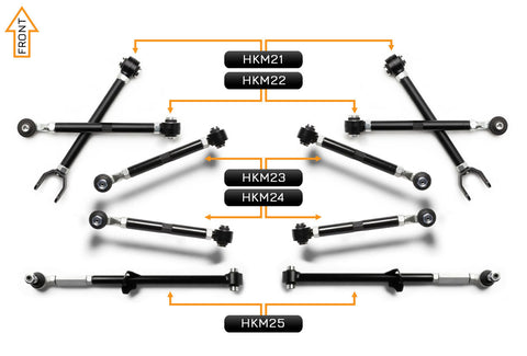 V2 PRO Arm Kit - Mazda RX8 (Rear)