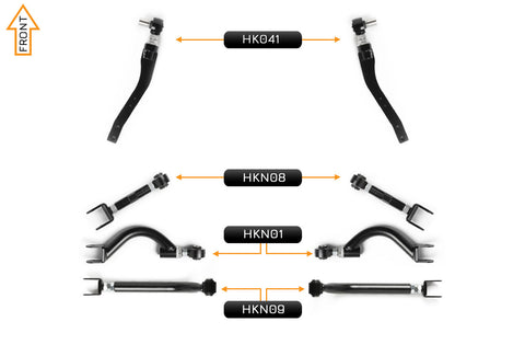 Essentials Adjustable Control Arm Kit - (Front & Rear)