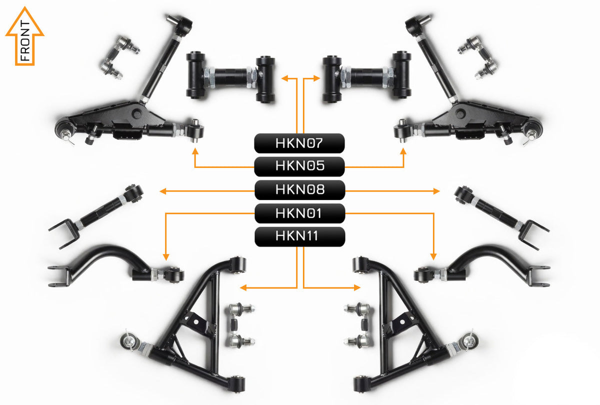 V2 PRO Arm Kit - Nissan Skyline R32 (Front & Rear)