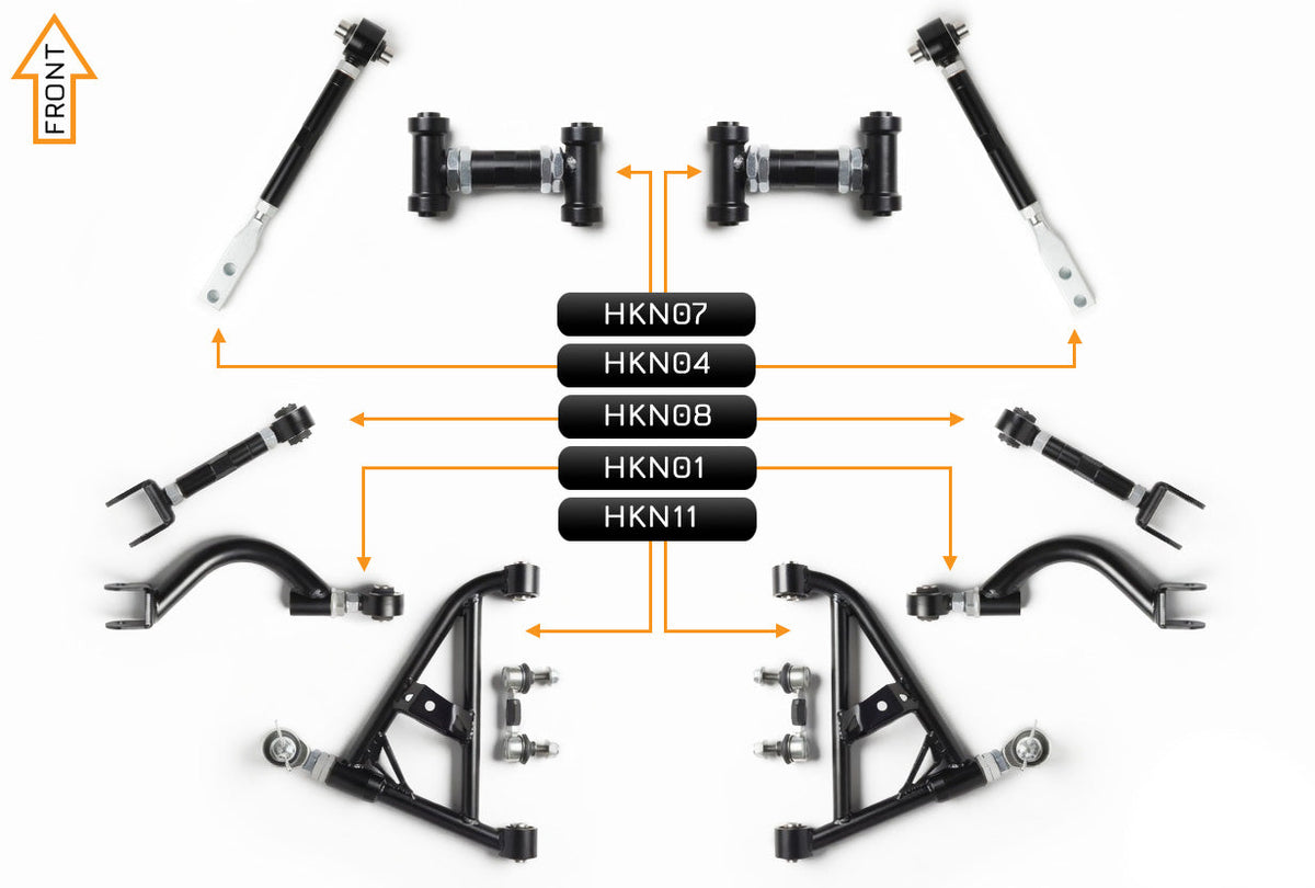 PRO Arm Kit - Nissan Skyline R32 GTR (Front & Rear)