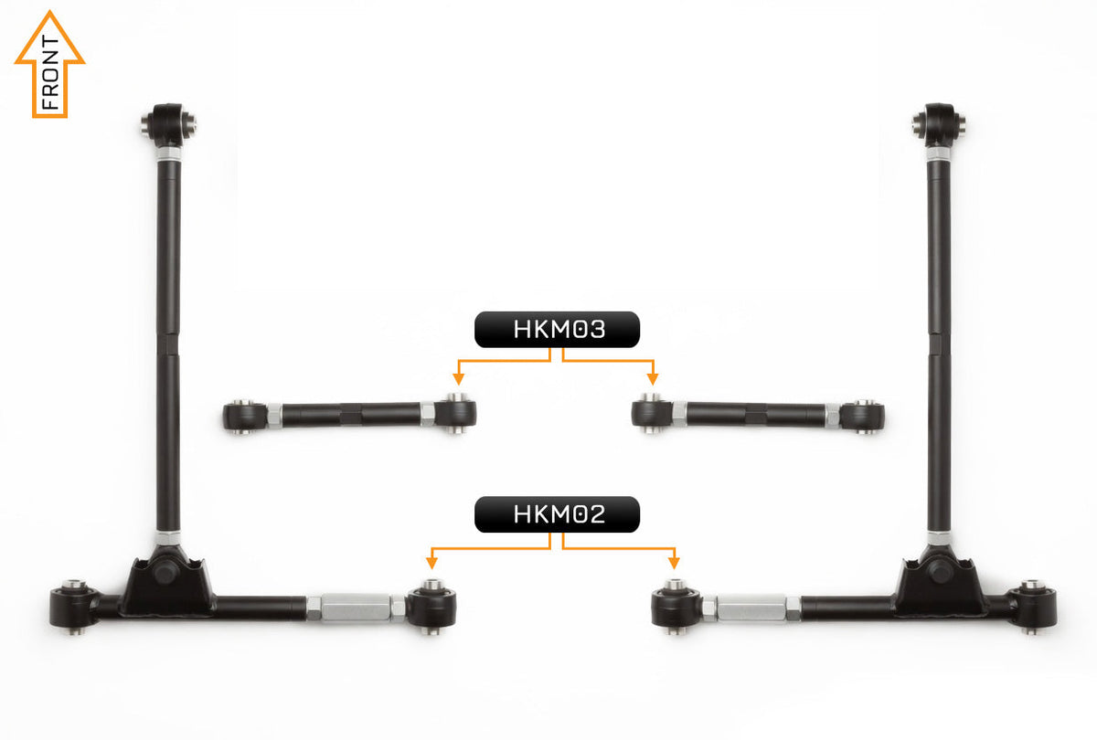 V2 PRO Adjustable Control Arm Kit - (Rear)