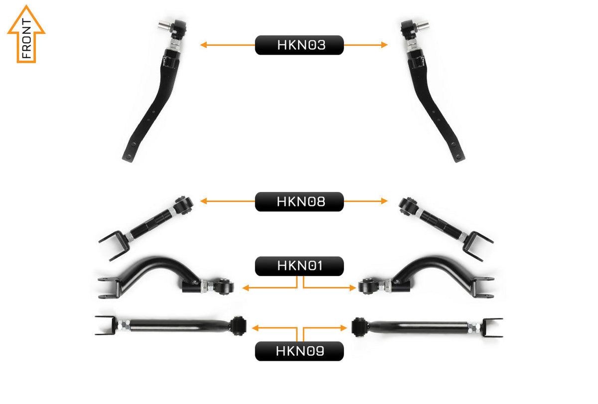 V2 Essentials Arm Kit - Nissan Silvia S13 (Front & Rear)