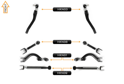 V2 Essentials Arm Kit - Nissan Silvia S13 (Front & Rear)