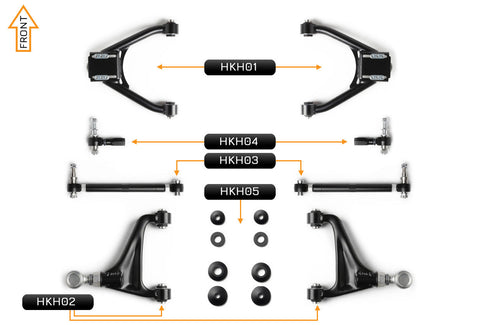 V2 PRO Arm Kit - Honda S2000 (Front & Rear)
